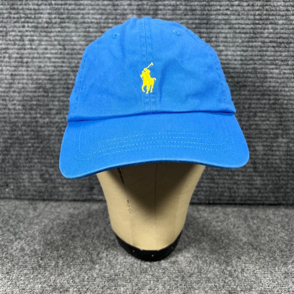 Polo Ralph Lauren Hat Cap Mens Blue Strap Back Adjustable Casual Dad Vacation